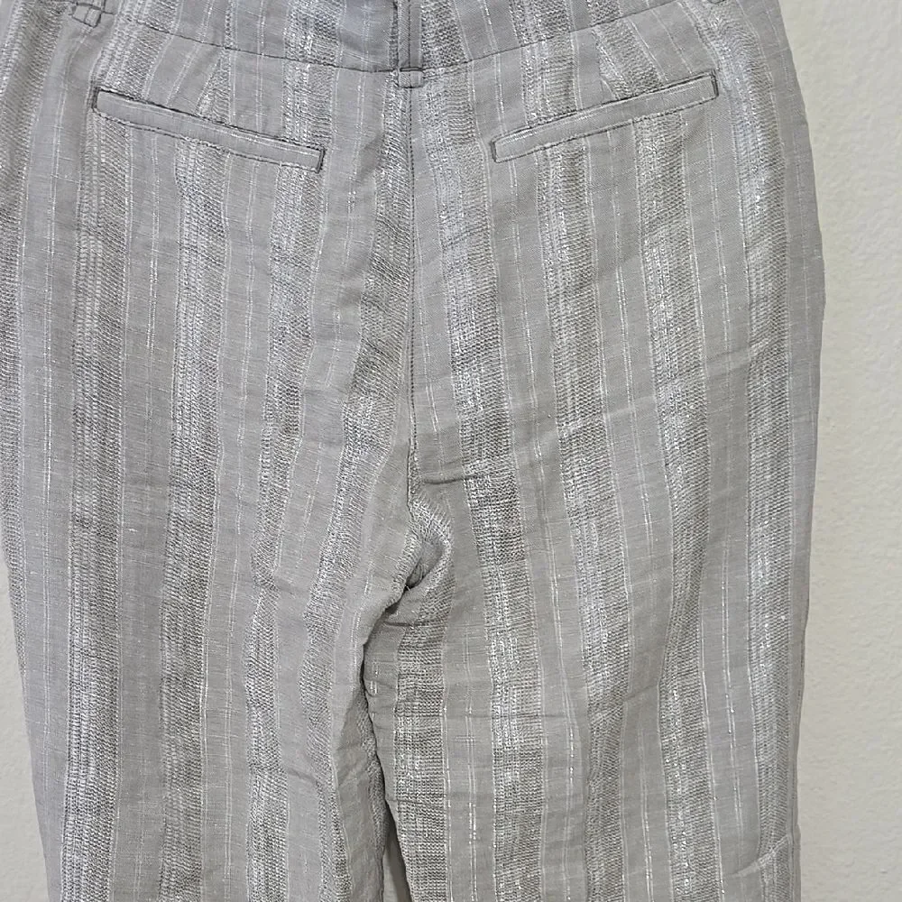 Tommy Bahama Silver‎ Gray Dress Pants Cropped Style 2
